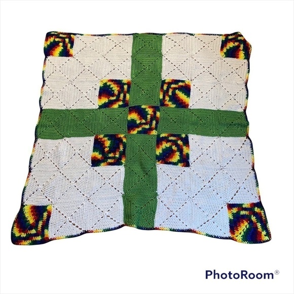 homemade Other - Knit Blanket, 42” x 42”